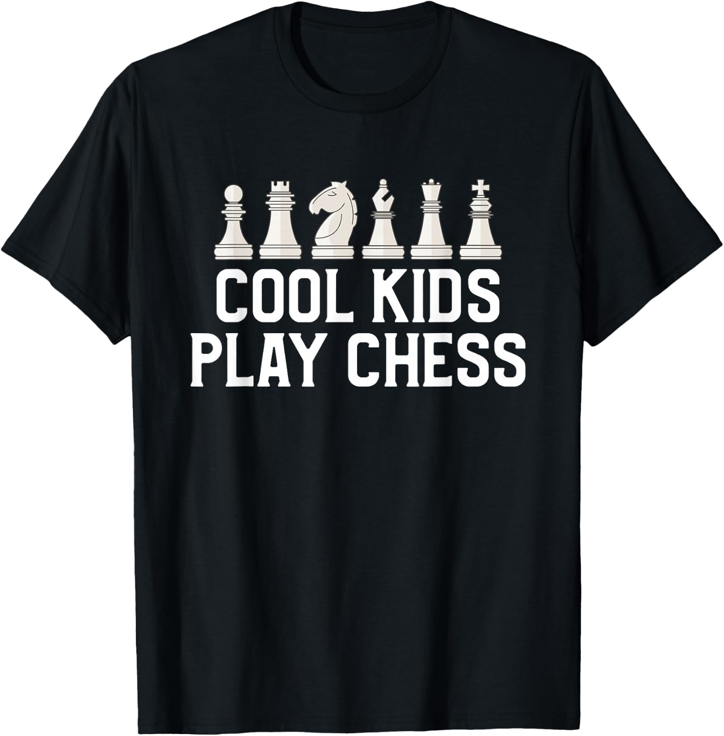 Cool Kids Play Chess T-Shirt - T-Shirt | Black