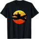 A-10 Warthog Silhouette Sunset Thunderbird Tank Buster A10 T-Shirt - T-Shirt | Black