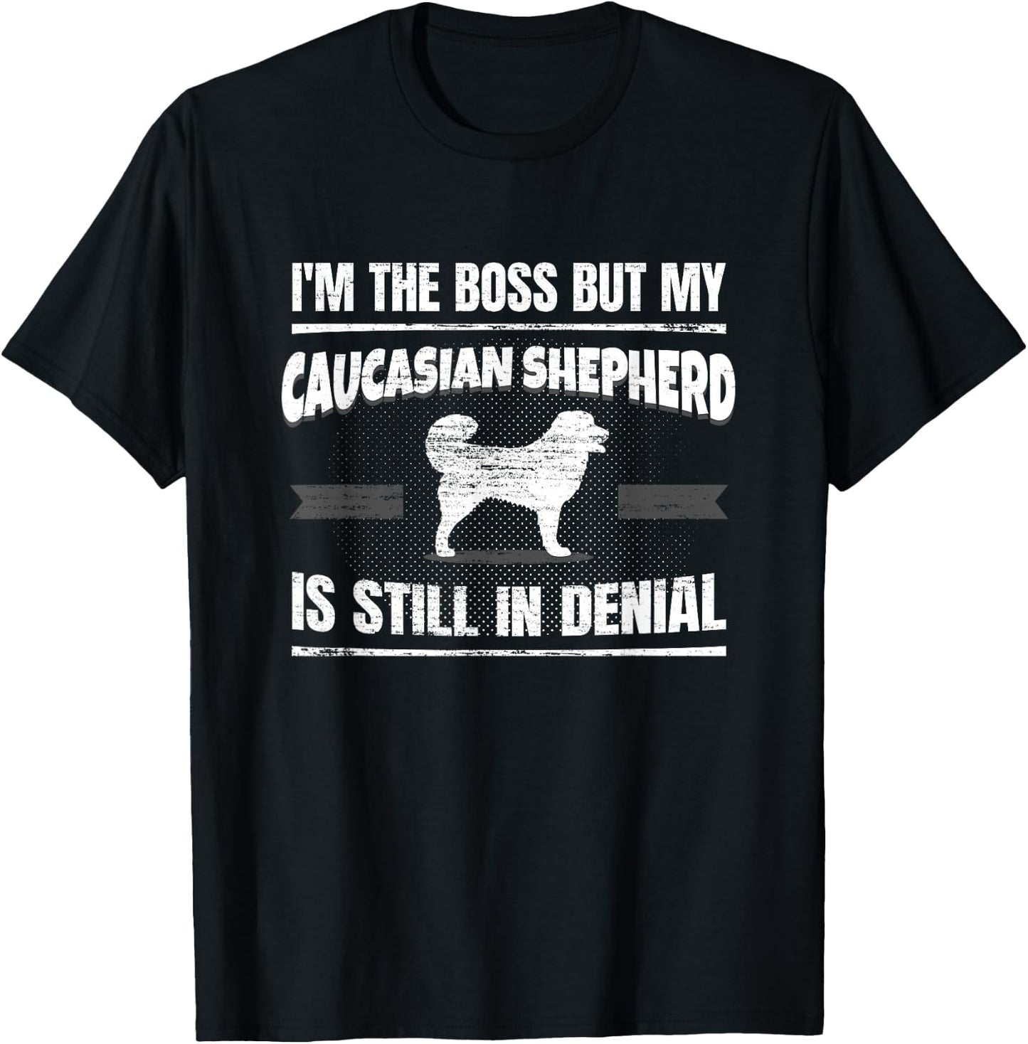 Caucasian Shepherd Dog Men Women T-Shirt - T-Shirt | Black