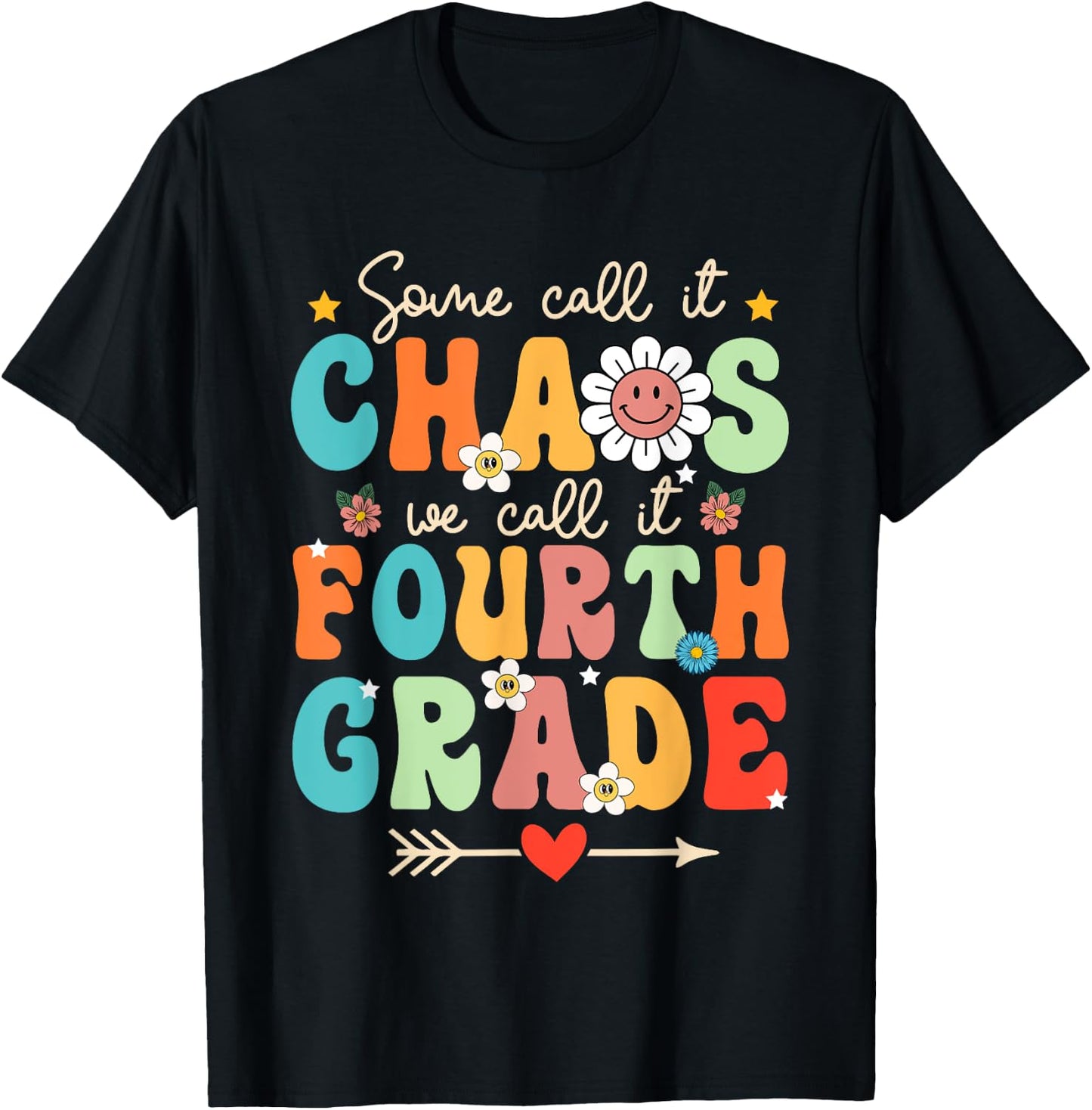 Some Call It Chao We Call It Fourth Grade 4th Grade Teacher T-Shirt - T-Shirt | Black