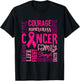 Pink Breast Cancer Awareness Survivor Supporter T-Shirt - T-Shirt | Black