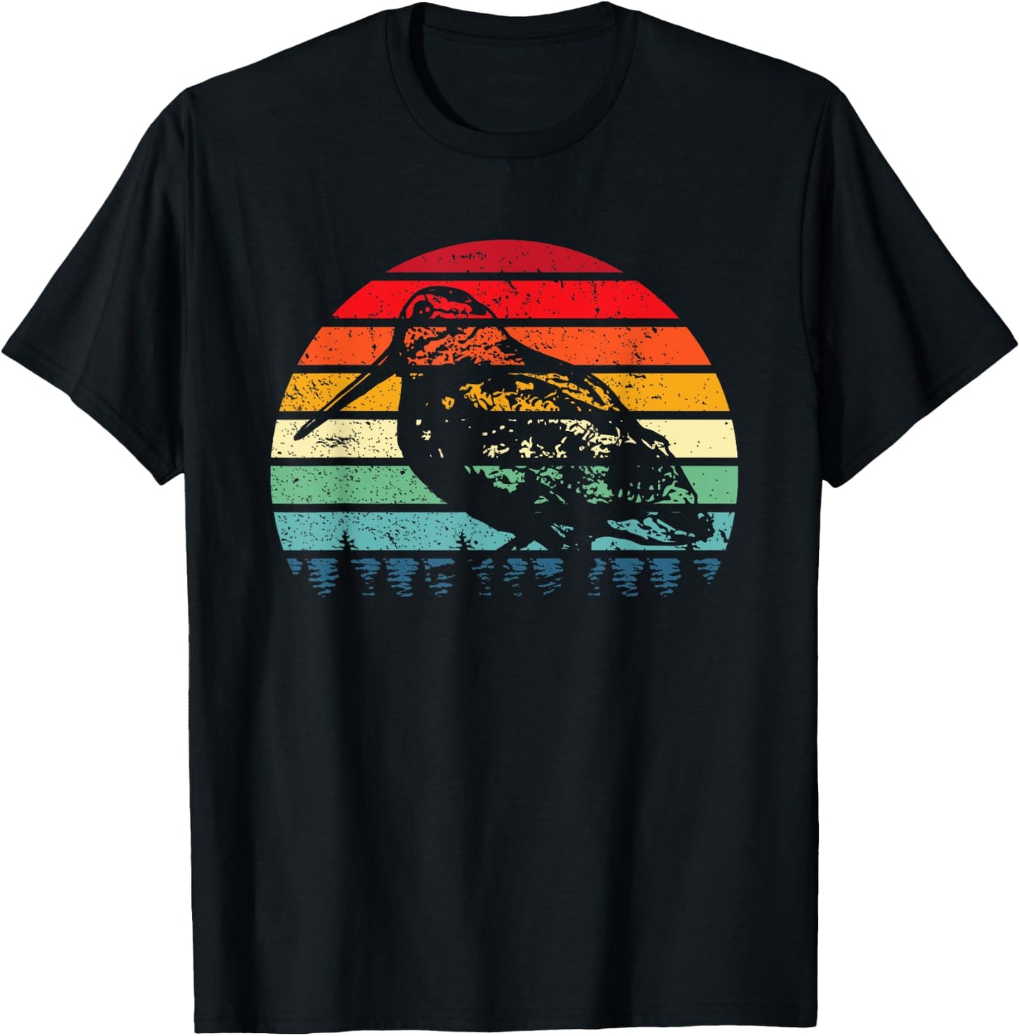 Retro Woodcock Hunter Timberdoodle Bogsucker Hokumpoke Gifts T-Shirt - T-Shirt | Black