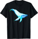 Sea Creature Kids Humpback Whale Kids Men Women T-Shirt - T-Shirt | Black