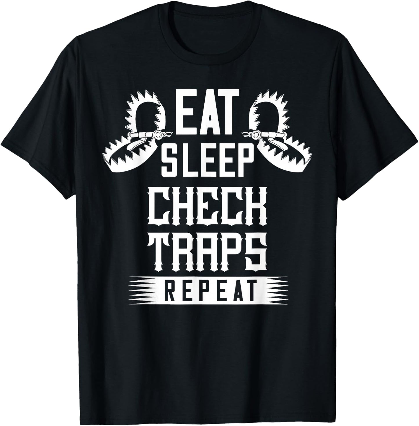 Trapper Trapping Gift Snare Trap Fur Traders T-Shirt - T-Shirt | Black