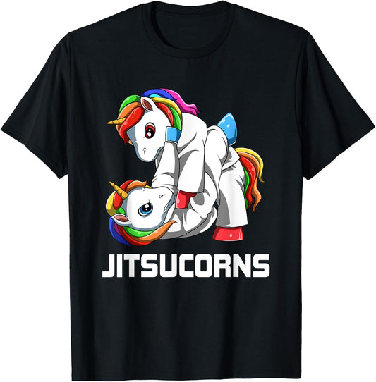 BJJ Unicorn - Brazilian Jiu-Jitsu and Grappling Gift T-Shirt - T-Shirt | Black