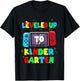 Level Kindergarten unlocked back to school video game Kinder T-Shirt - T-Shirt | Black