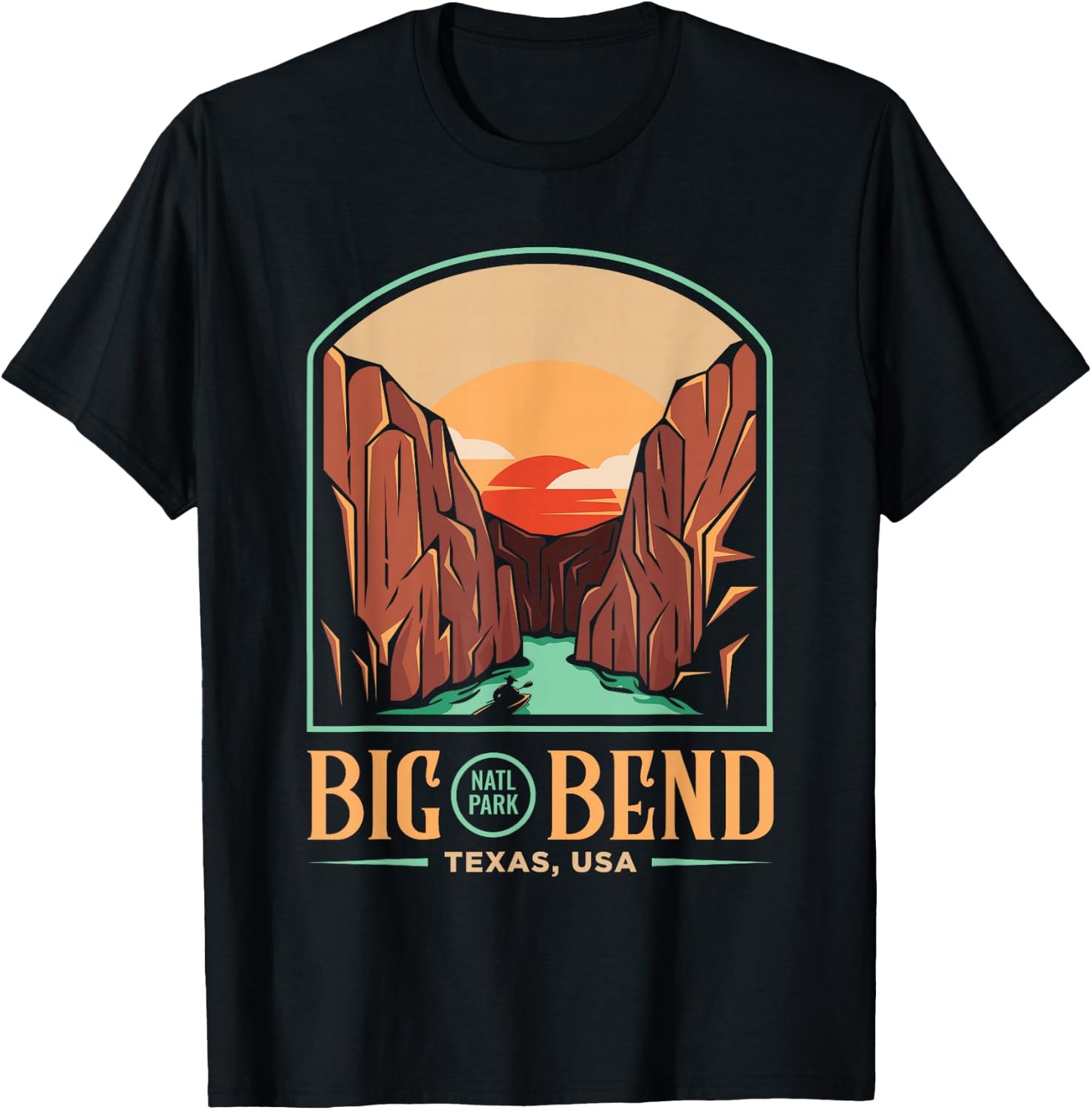Big Bend National Park Brewster Texas US Gift T-Shirt - T-Shirt | Black
