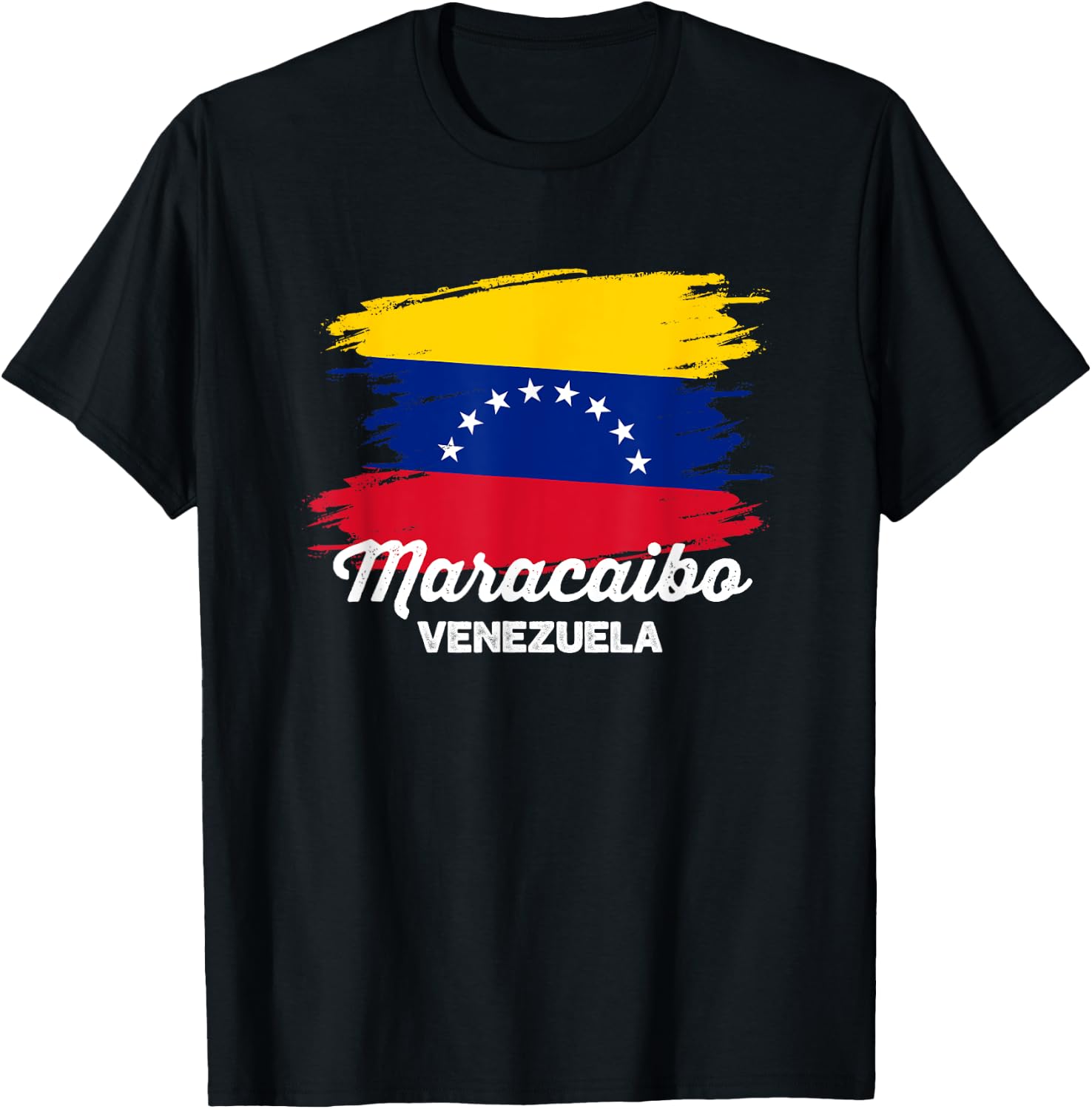 Maracaibo Venezuela Travel Souvenir Venezuelan Flag Trip T-Shirt - T-Shirt | Black