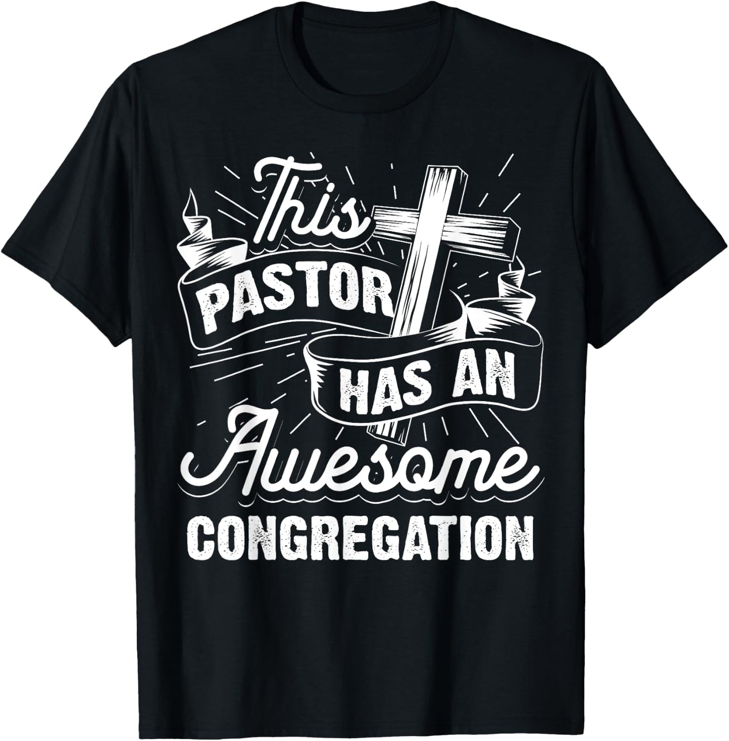 Funny Pastor Gift Women Cool Awesome Congregation T-Shirt - T-Shirt | Black