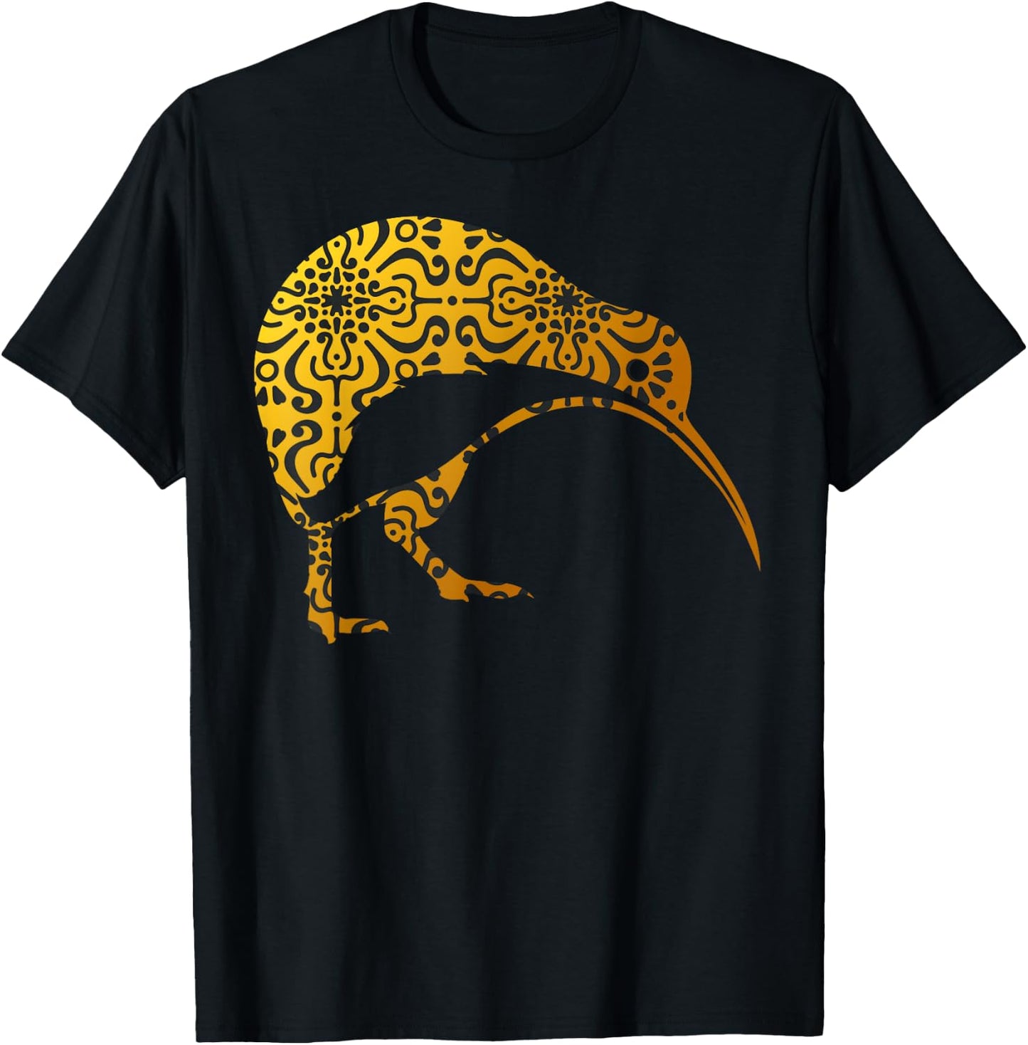 Maori Kiwi Tribal Aboriginal New Zealand Bird Art - Gift T-Shirt - T-Shirt | Black