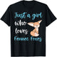 Just A Girl Who Loves Fennec Foxes Cute Kawaii Fennec Fox T-Shirt - T-Shirt | Black