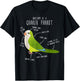 Green Quaker Parrot Anatomy, Cute Funny Pet Monk Bird Lover T-Shirt - T-Shirt | Black