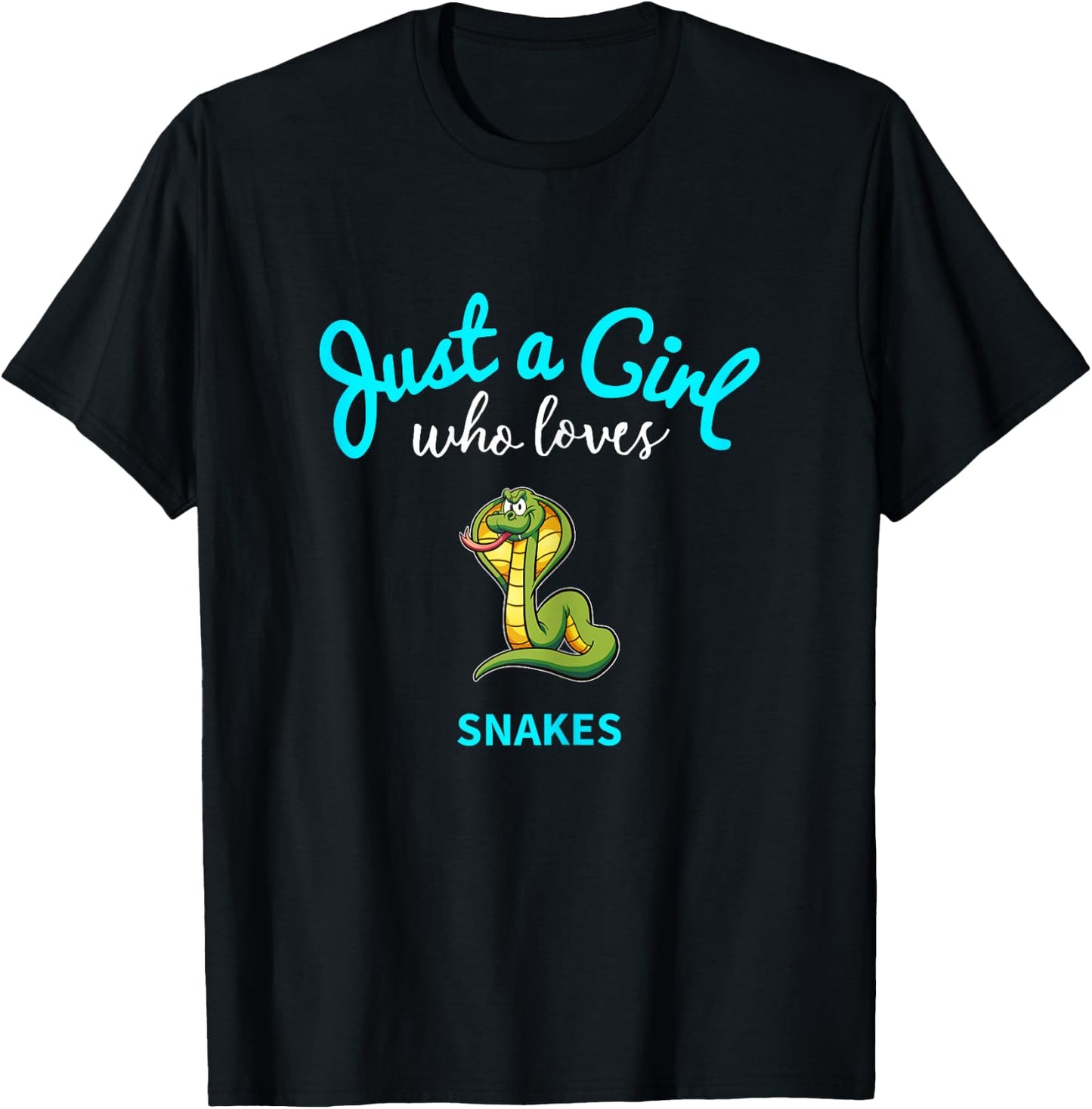 Snake Shirt for Girls | Children's Snake T-Shirt - T-Shirt | Black