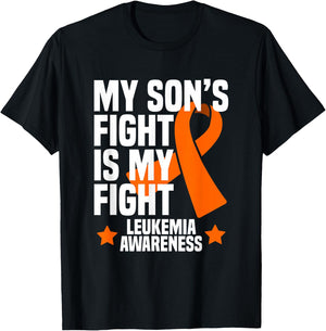 My Son's Fight is My Fight Leukemia Awareness Gift T-Shirt - T-Shirt | Black