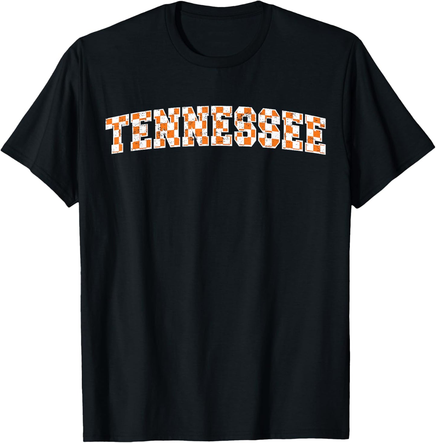 Classic Tennessee TN State Varsity Style Orange T-Shirt - T-Shirt | Black