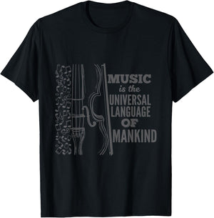 Music Is The Universal Language Funny Composer Gift T-Shirt - T-Shirt | Black