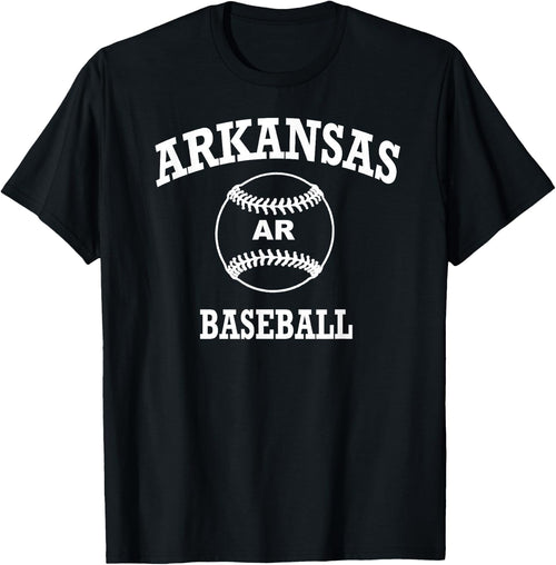 Classic Baseball Logo Arkansas Retro Design College State