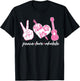 Hawaiian Uke Peace Love Ukulele Flower Heart T-Shirt - T-Shirt | Black