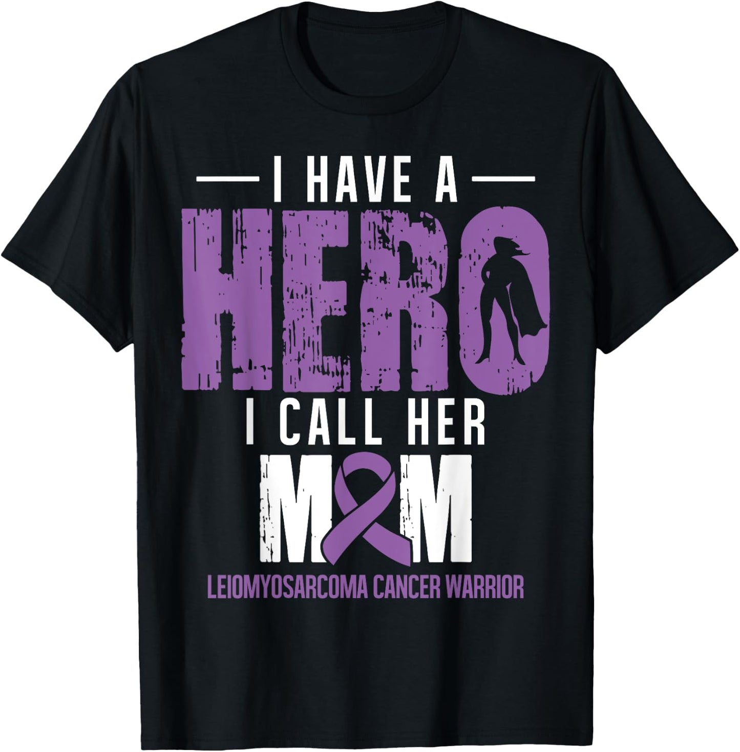 Call Her Mom- Leiomyosarcoma Cancer Gifts Awareness Support T-Shirt - T-Shirt | Black