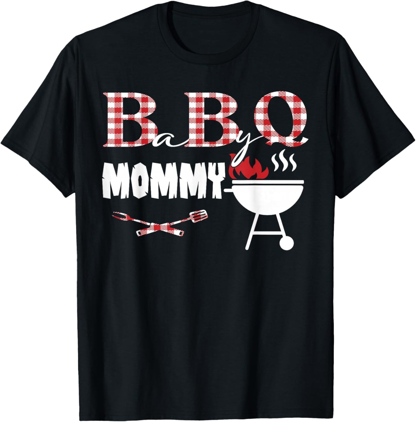Baby BBQ Mommy Shower Birthday Party Family Matching T-Shirt - T-Shirt | Black