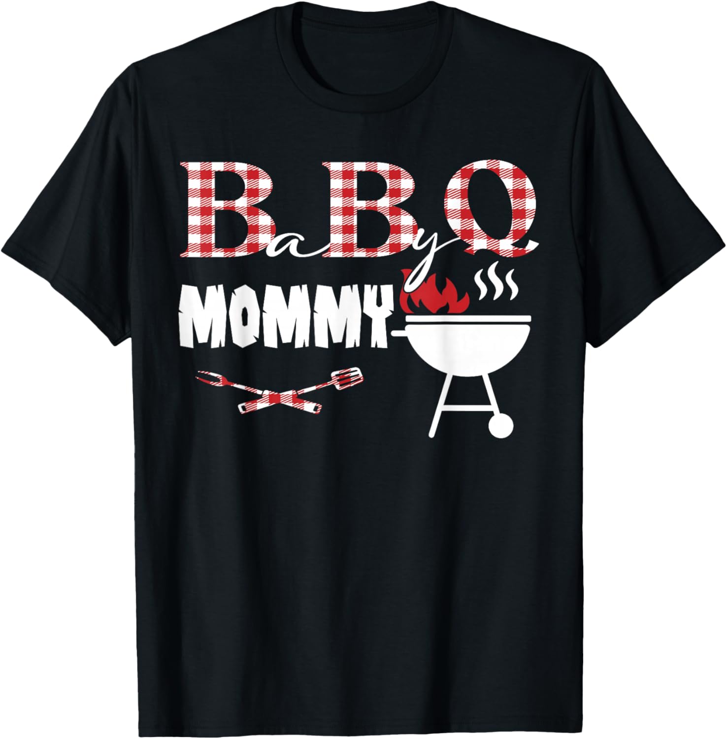 Baby BBQ Mommy Shower Birthday Party Family Matching T-Shirt - T-Shirt | Black