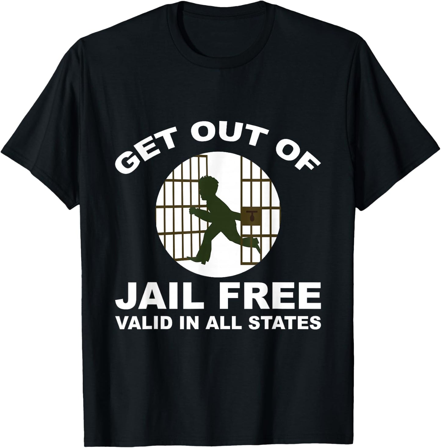 Get Out of Jail Free T-Shirt - T-Shirt | Black