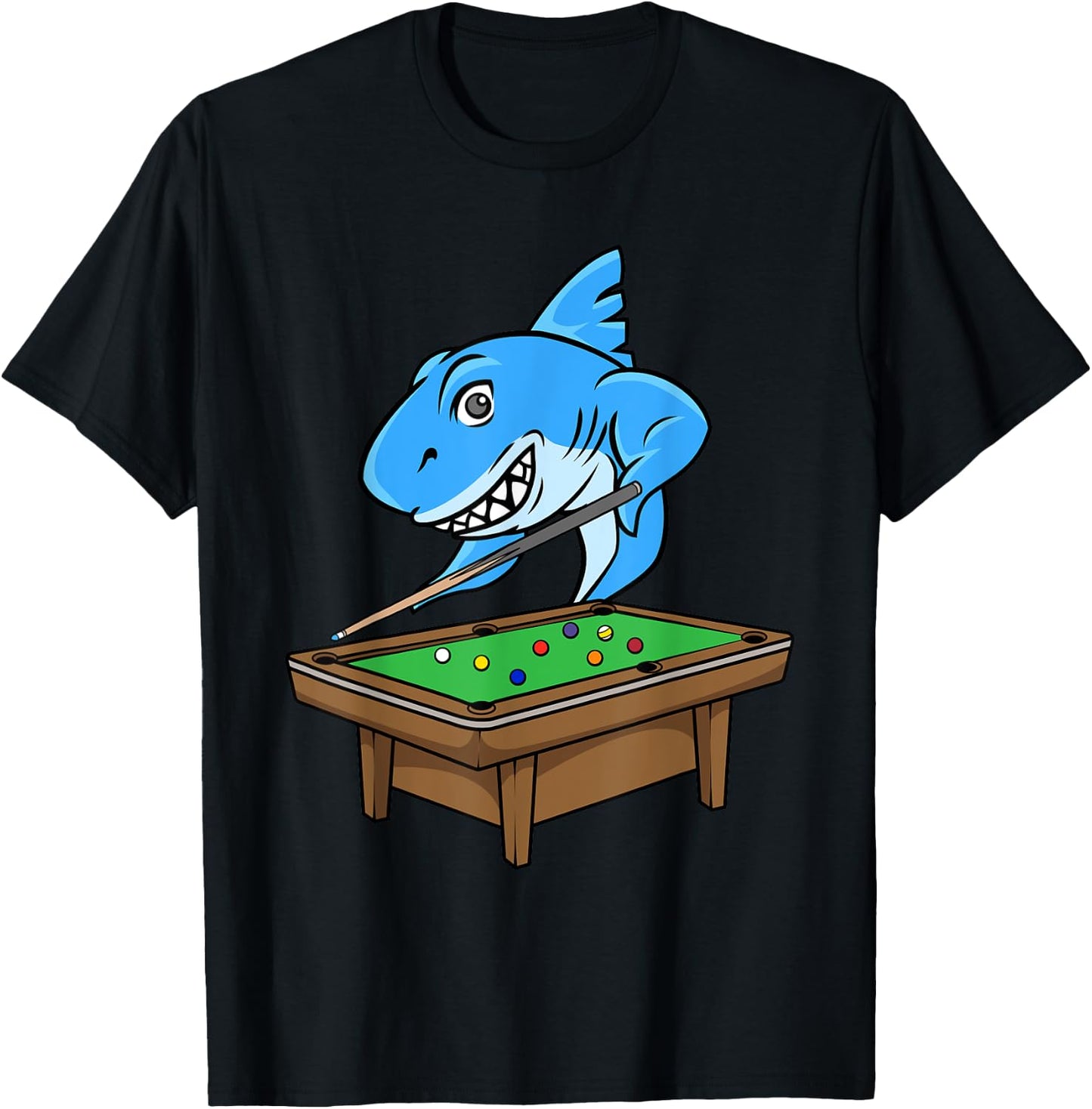 Funny Billiards Pool Shark Hall Snooker Joke Billiard Cue T-Shirt - T-Shirt | Black