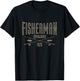 50 Year Old Fisherman Fishing 1975 50th Birthday T-Shirt - T-Shirt | Black