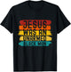 Jesus Was An Unarmed Black Man Retro Vintage Christian Lover T-Shirt - T-Shirt | Black