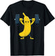 Banana Weightlifting Barbell Workout Fruit Weightlifter T-Shirt - T-Shirt | Black