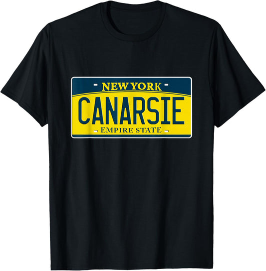 Canarsie Brooklyn NY New York Neighborhood License Plate T-Shirt - T-Shirt | Black