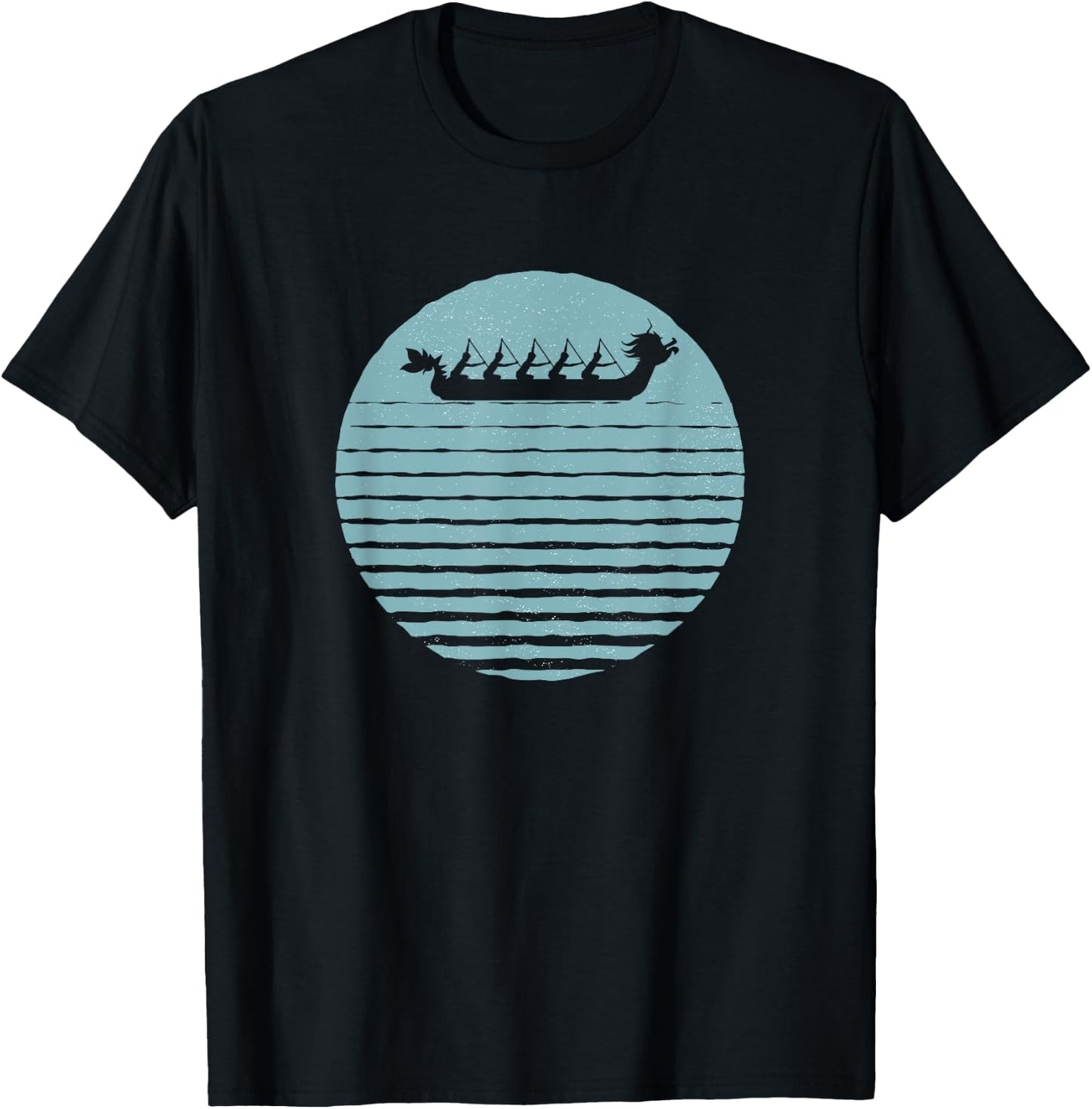 Dragon Boat Graphic T-Shirt - T-Shirt | Black