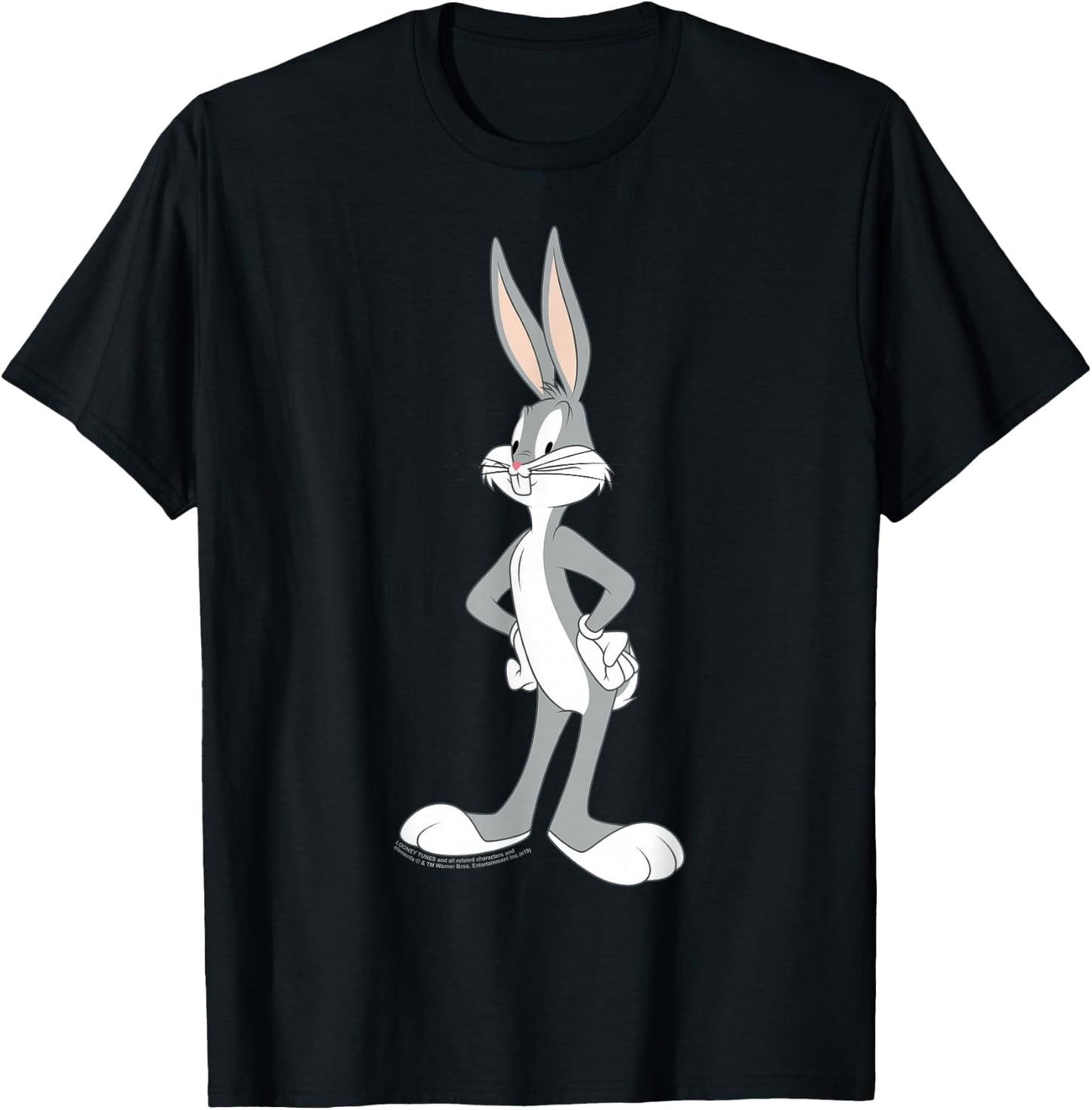 Looney Tunes Bugs Bunny Stance Portrait T-Shirt - T-Shirt | Black