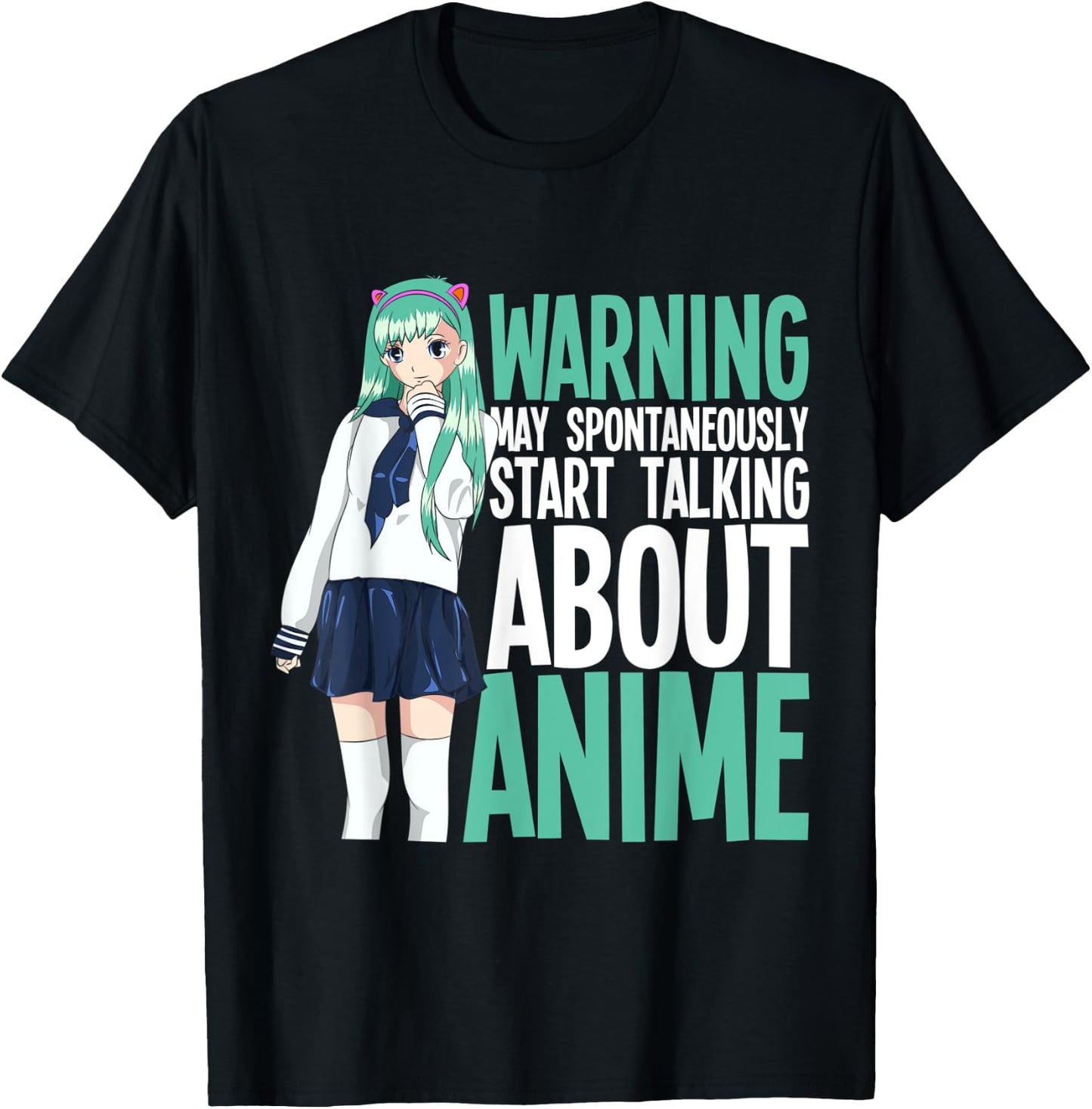 Manga Kawaii May Spontaneously Start Talking About Anime T-Shirt - T-Shirt | Black