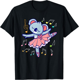 Prima Ballerina Koala I Ballet Fun I Dancer T-Shirt - T-Shirt | Black