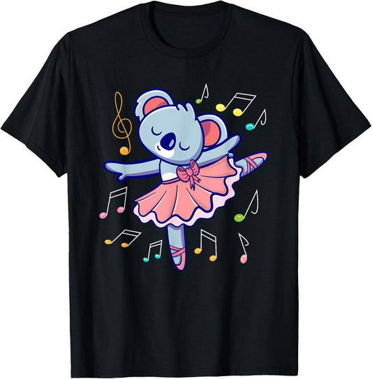 Prima Ballerina Koala I Ballet Fun I Dancer T-Shirt - T-Shirt | Black