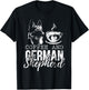 Barista Coffee Lover German Shepherd T-Shirt - T-Shirt | Black