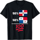Panamanian Plus Dominican Mix Flag Heritage T-Shirt - T-Shirt | Black