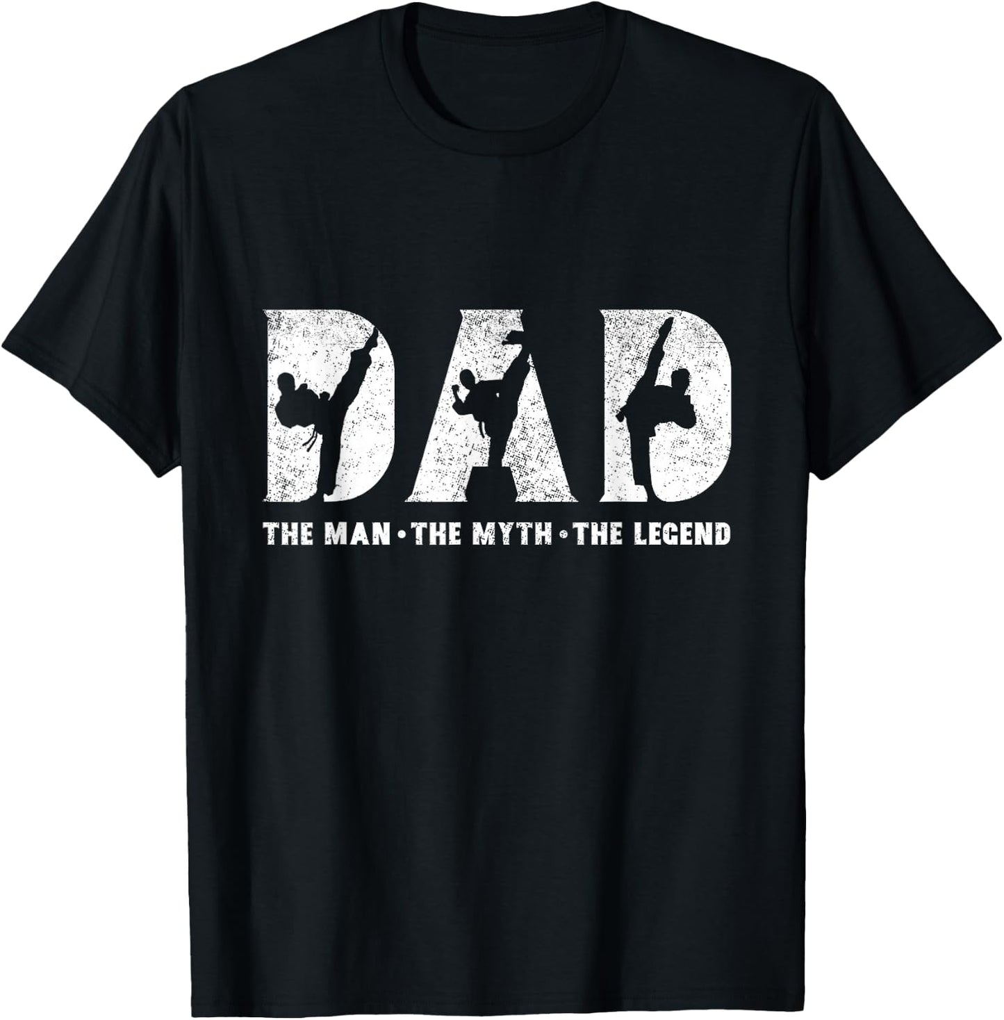 Taekwondo Dad The Man The Myth The Legend Father's Day T-Shirt - T-Shirt | Black