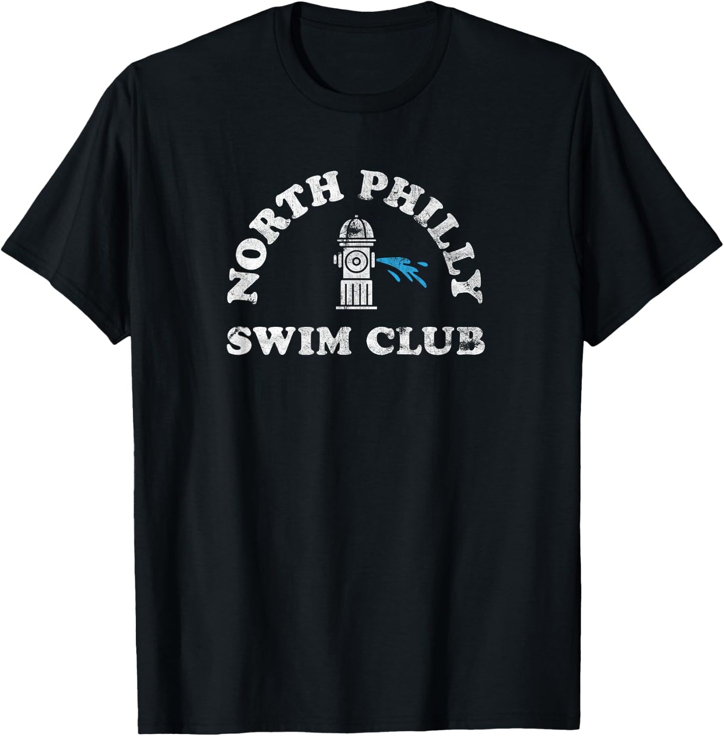 North Philly Swim Club Funny Philadelphia Hood Urban 215 T-Shirt - T-Shirt | Black