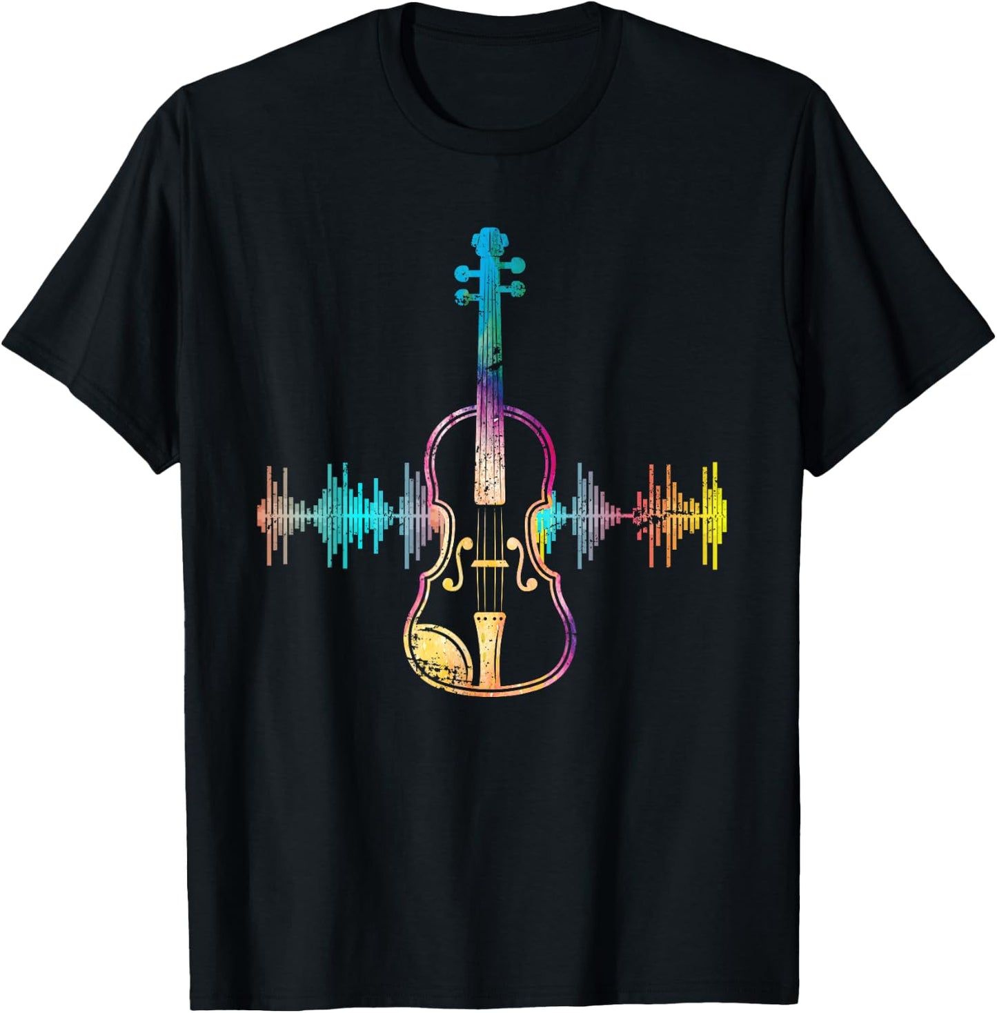Music Notes Classical Musician Violin Player Gift Violin T-Shirt - T-Shirt | Black