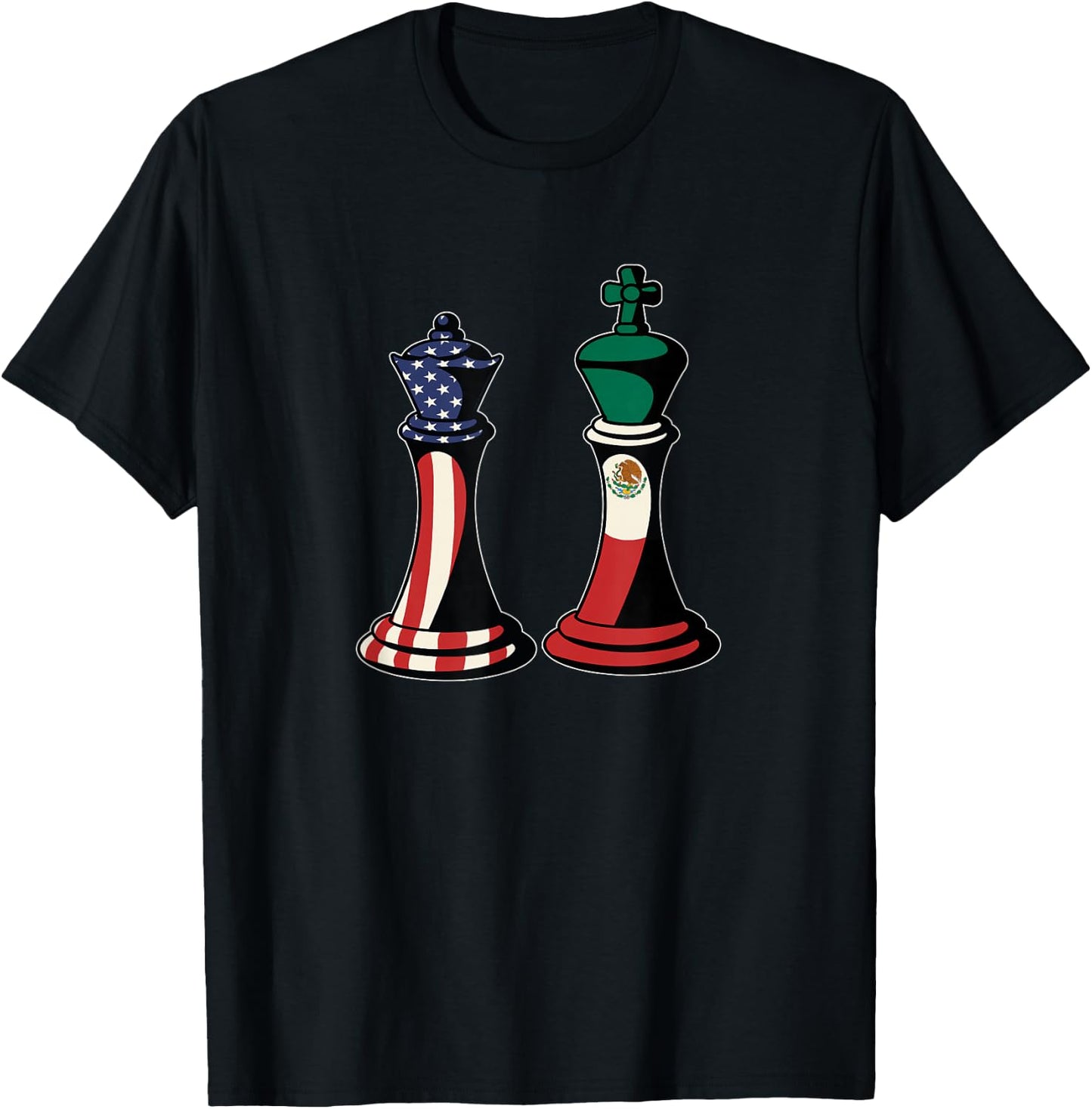 Mexican American Cuples T-Shirt - T-Shirt | Black