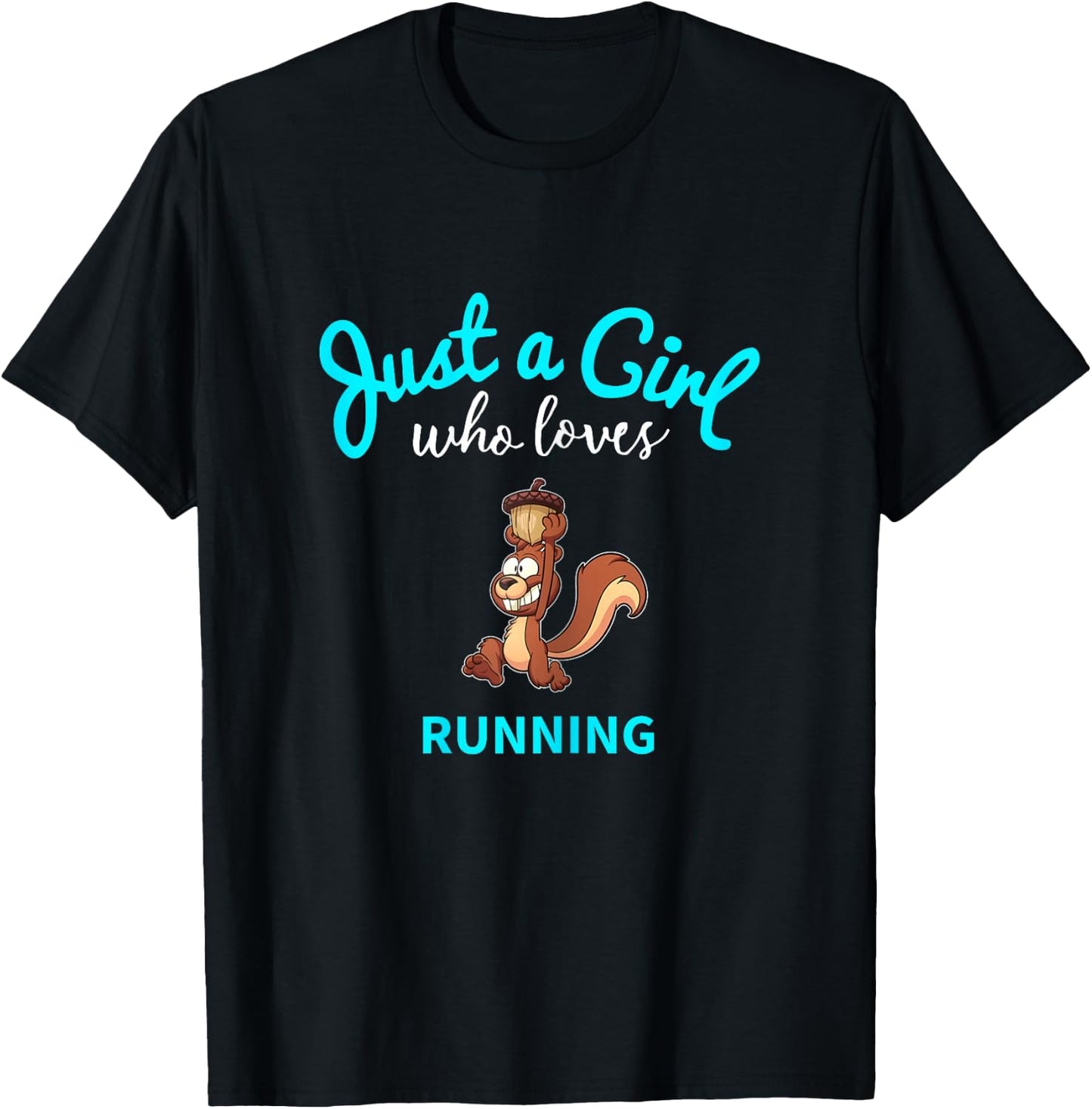 Running Jersey for Girls | Kids Running T-Shirt - T-Shirt | Black