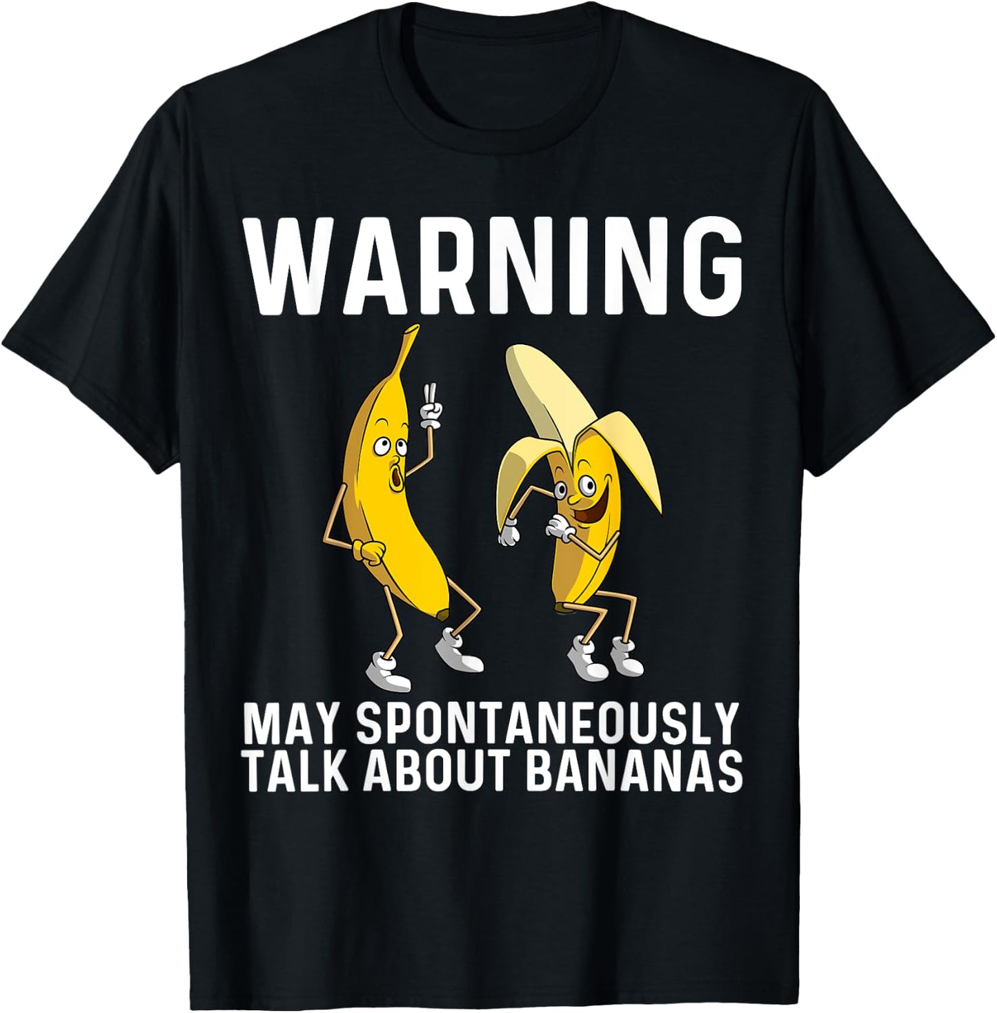 Banana Gift Women Boys Girls Kids Banana Fruit Lover Small T-Shirt - T-Shirt | Black