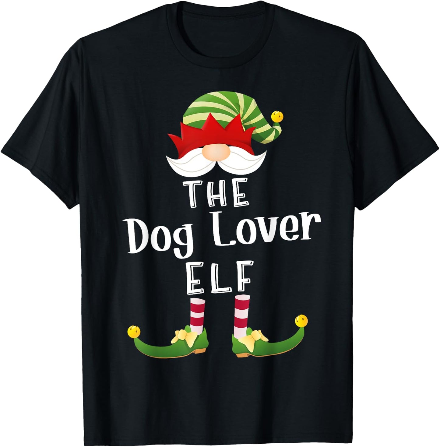 Dog Lover Elf Group Christmas Funny Pajama Party Women T-Shirt - T-Shirt | Black