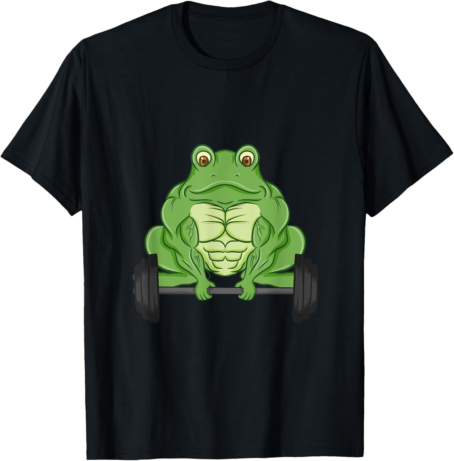 Frog Fitness Muscles Workout Weight for Gym Lovers T-Shirt - T-Shirt | Black