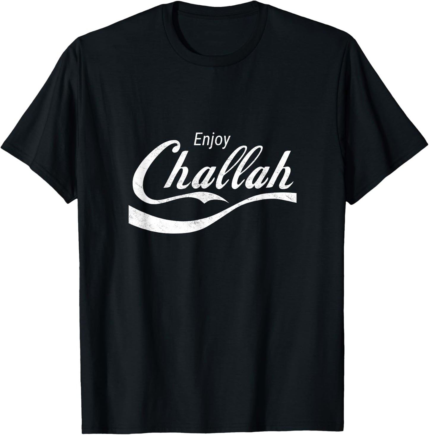 Enjoy Challah Bread Jewish Food Challah Baker Shabbat Shalom T-Shirt - T-Shirt | Black