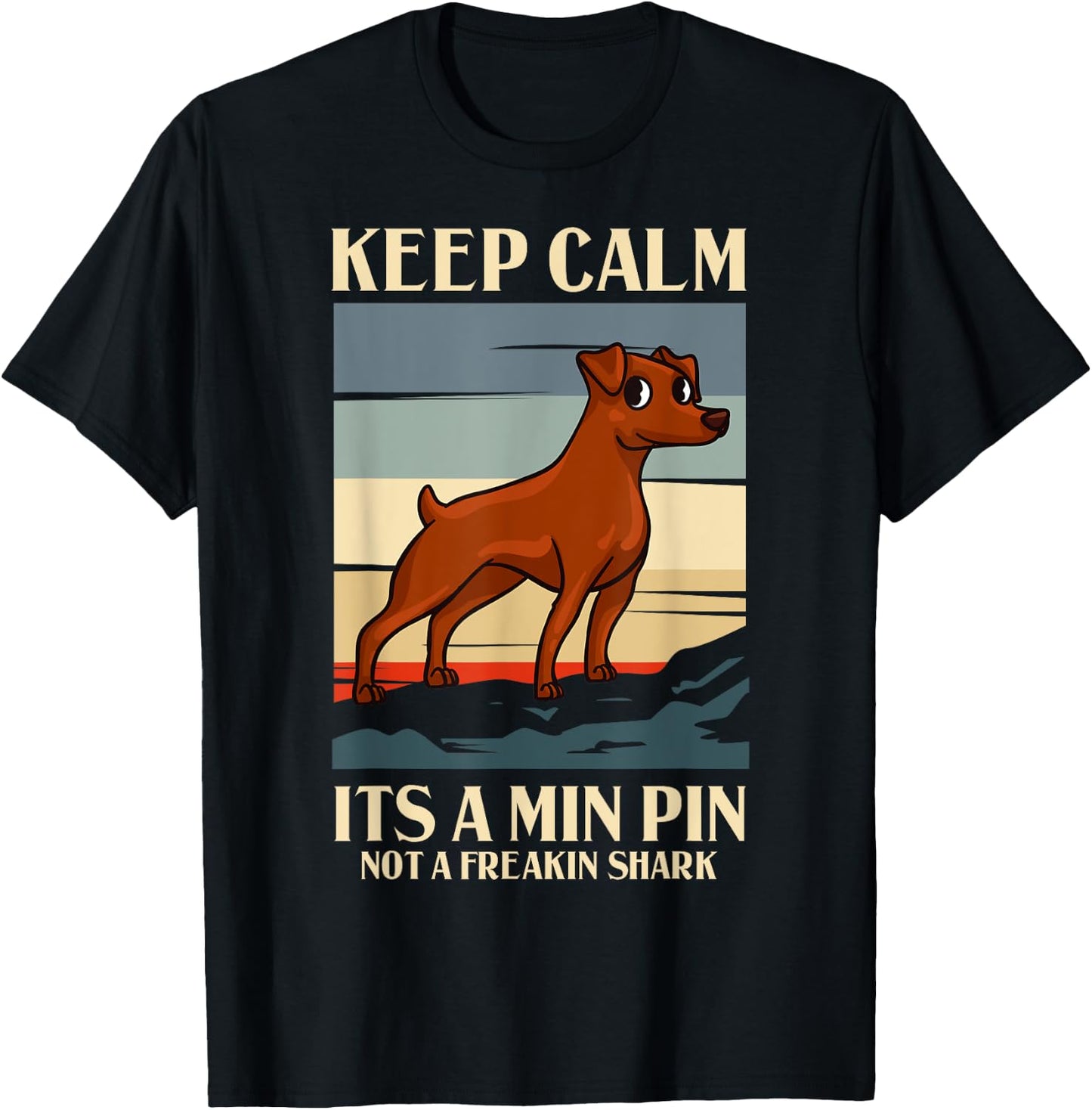 Miniature Pinscher Dog Puppies Owner Lover Women Kids T-Shirt - T-Shirt | Black