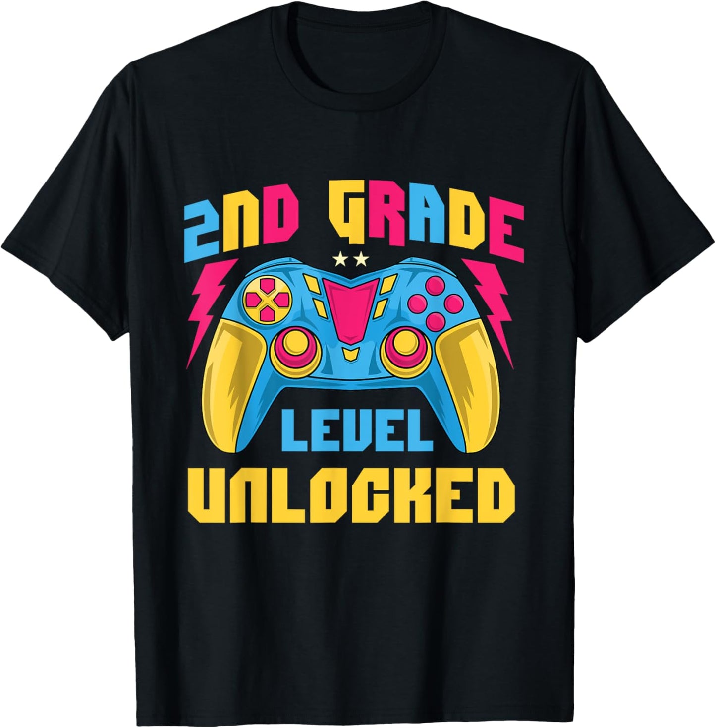 2nd Grade Level Unlocked - Teacher Student School Women Kids T-Shirt - T-Shirt | Black