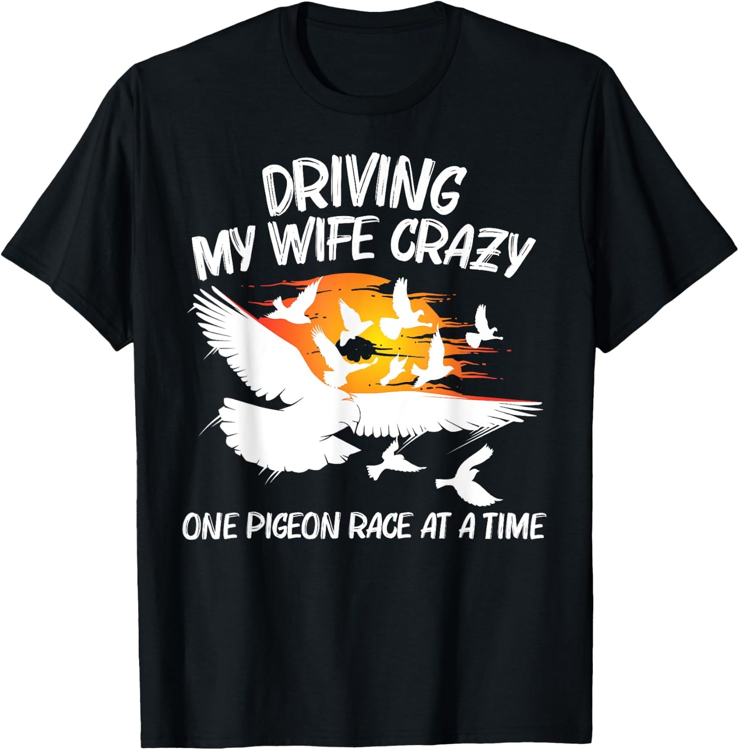 Pigeon Racing Gift Grandpa Homing Pigeon Bird Lovers T-Shirt - T-Shirt | Black